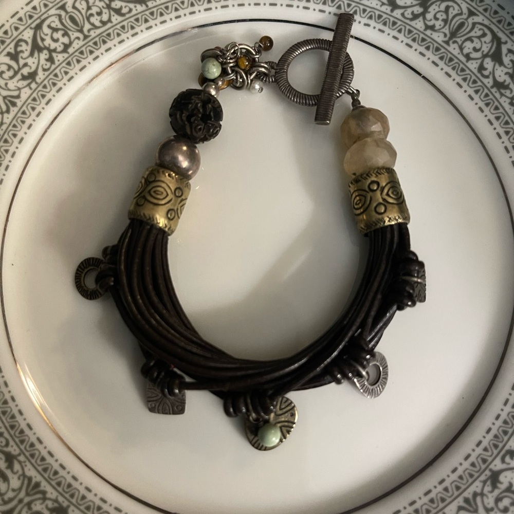 Leather Stranded Bracelet